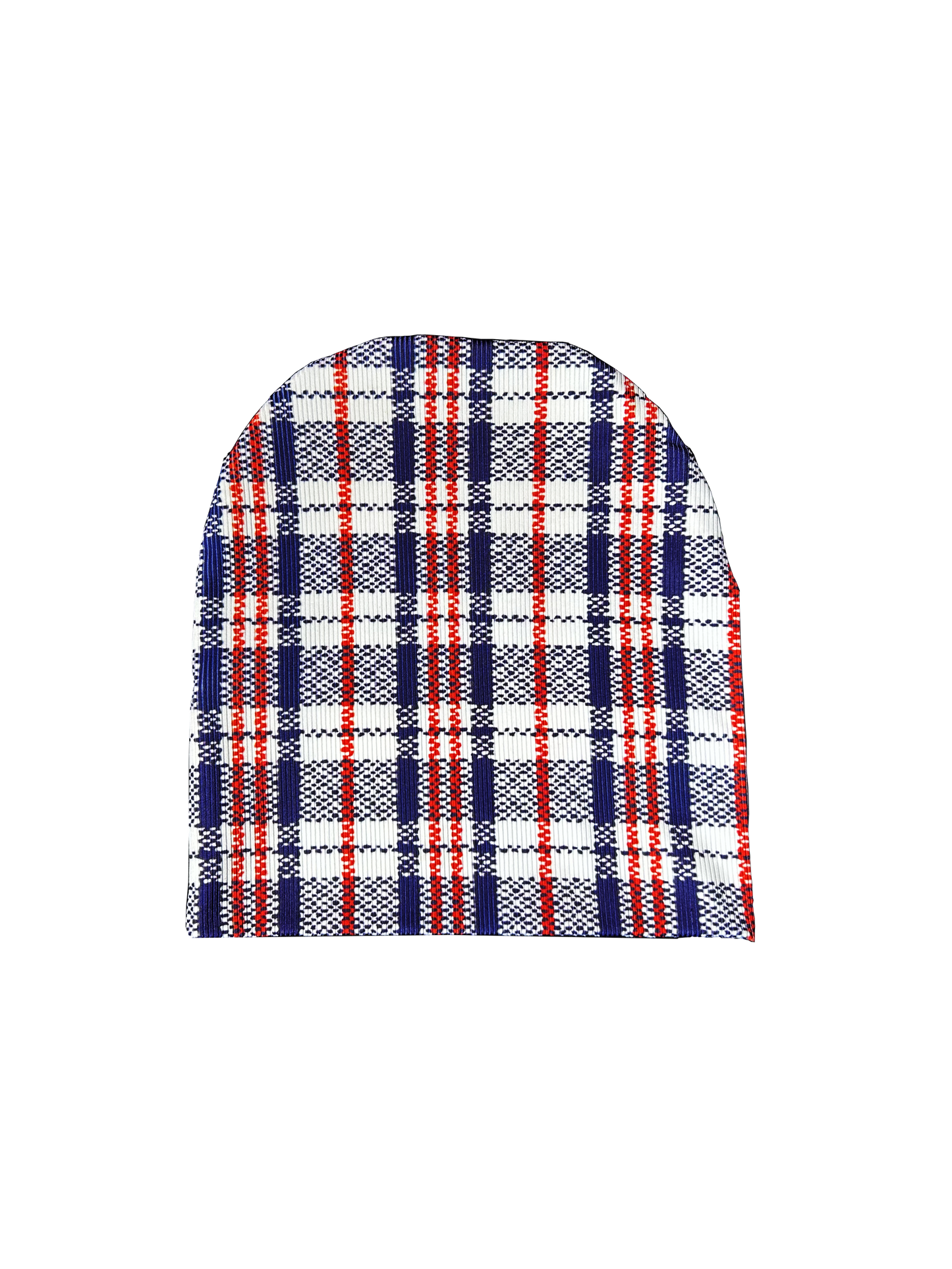 Red, White, Blue Checked
 - Beanie